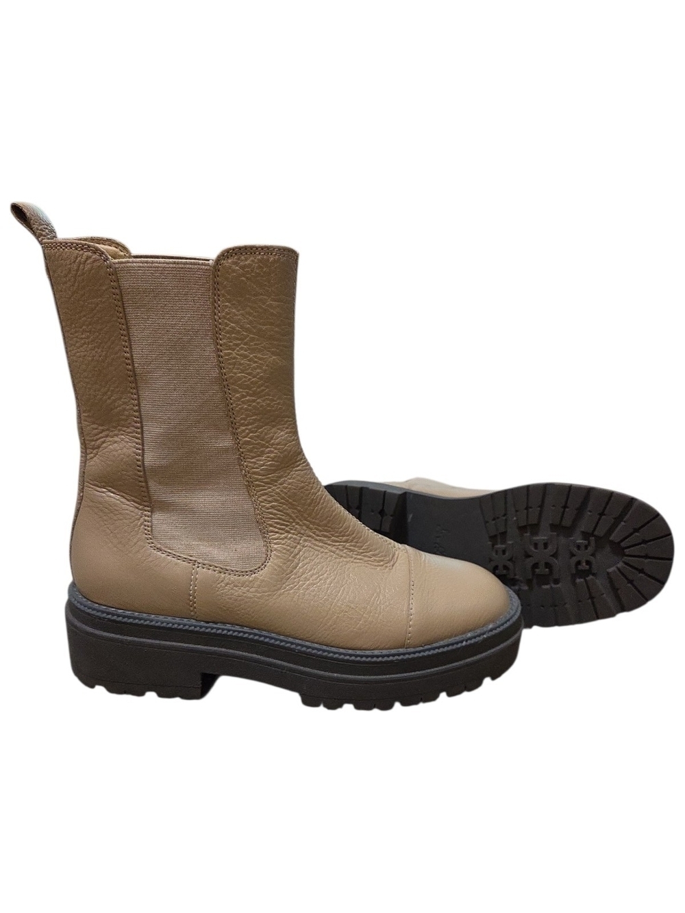 Sam Edelman Tan Wellinton Chelsea Boots Size 7.5M